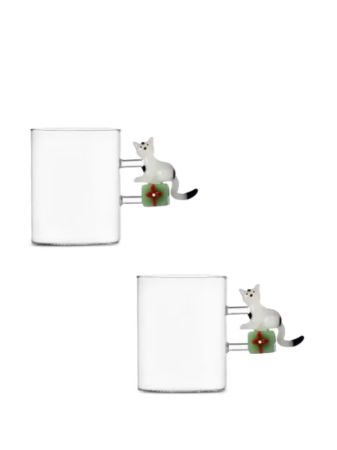 Ichendorf Milano cat-motif mugs (set of two)