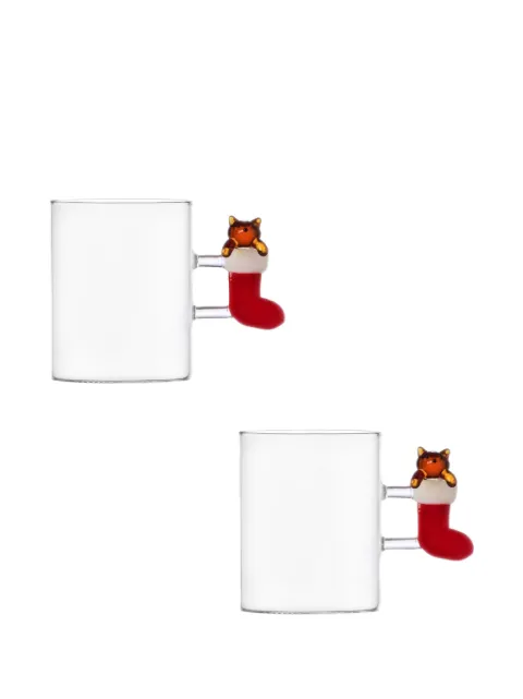 Ichendorf Milano set de dos tazas con asa de media de gato