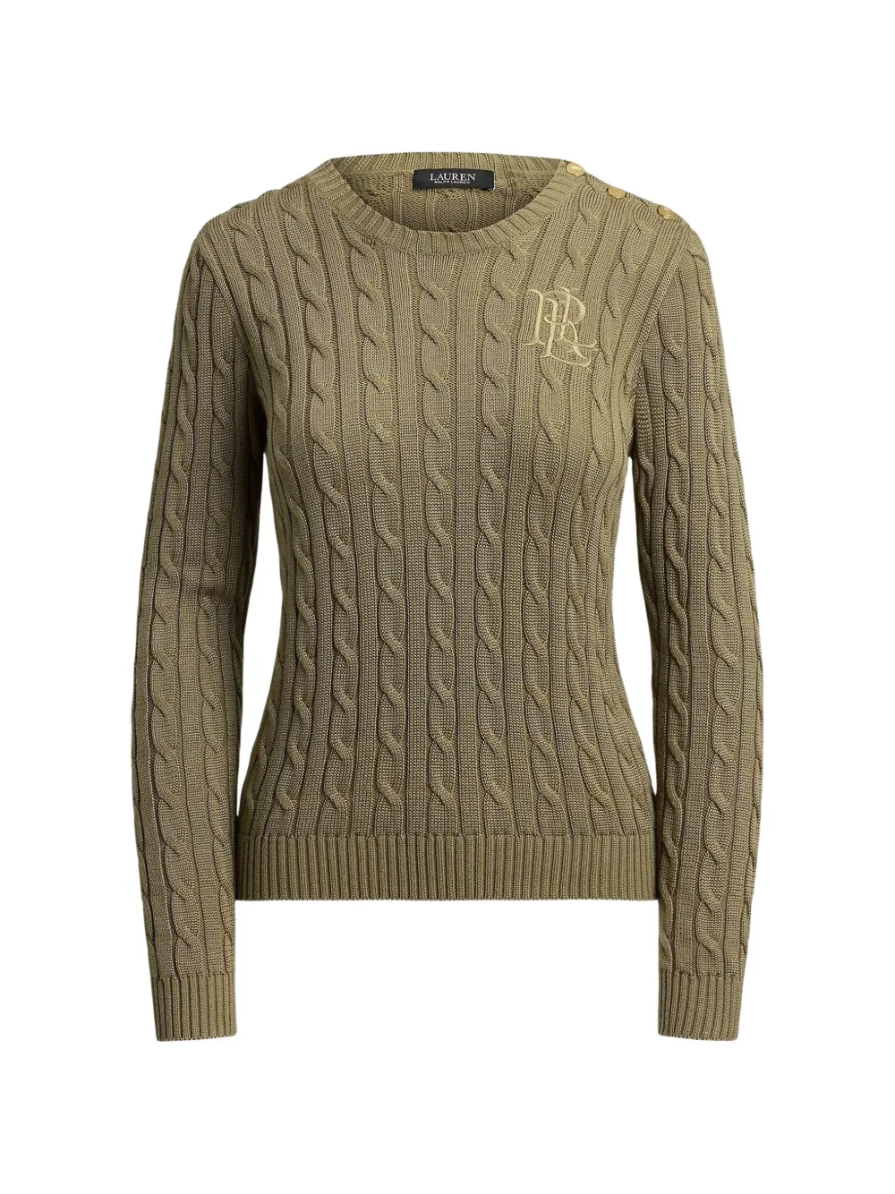 Lauren Ralph Lauren cable-knit button-detail sweater