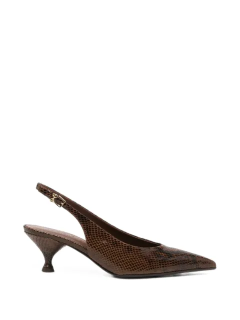 Sergio Levantesi Babila67 snakeskin-effect slingback pumps