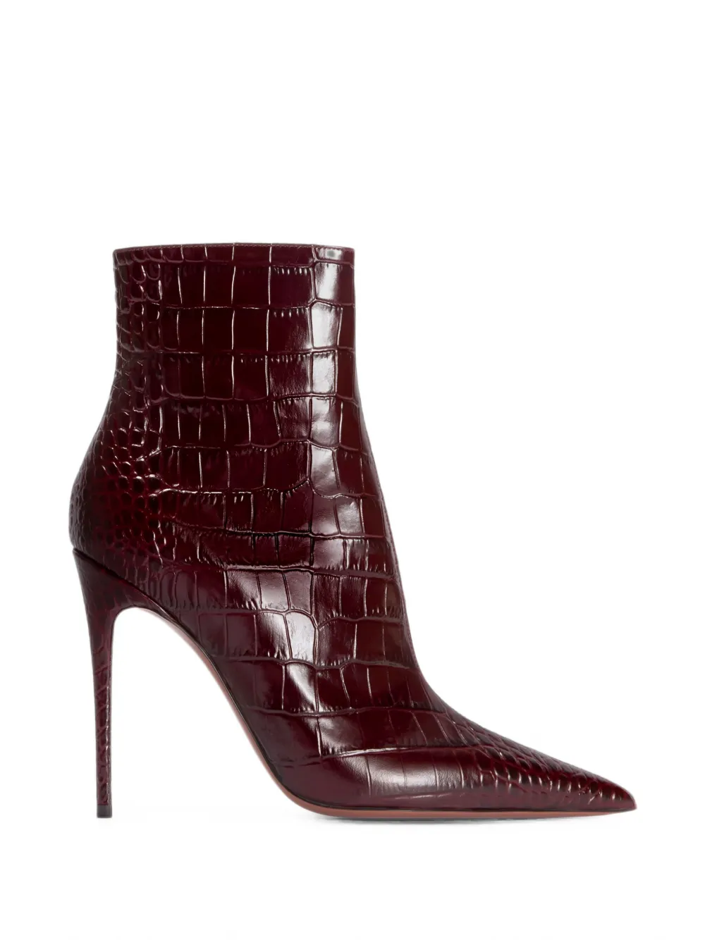 Paris Texas Vera crocodile-effect ankle boots