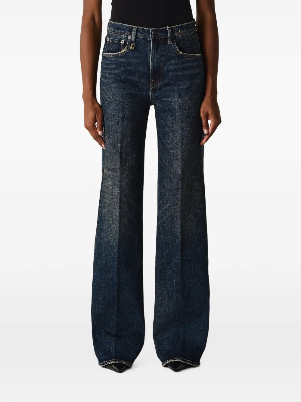 R13 Charlotte wide-leg jeans