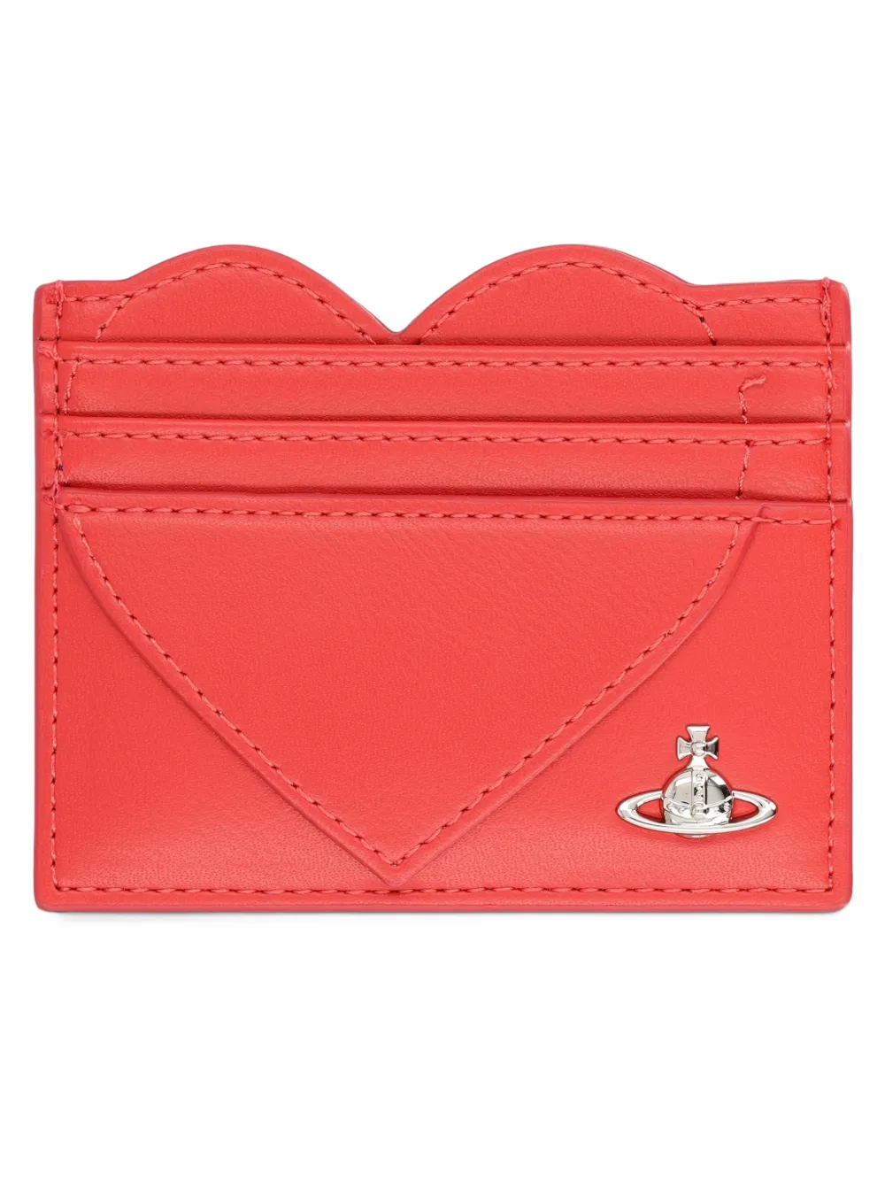Vivienne Westwood Pasjeshouder met hartprint Rood