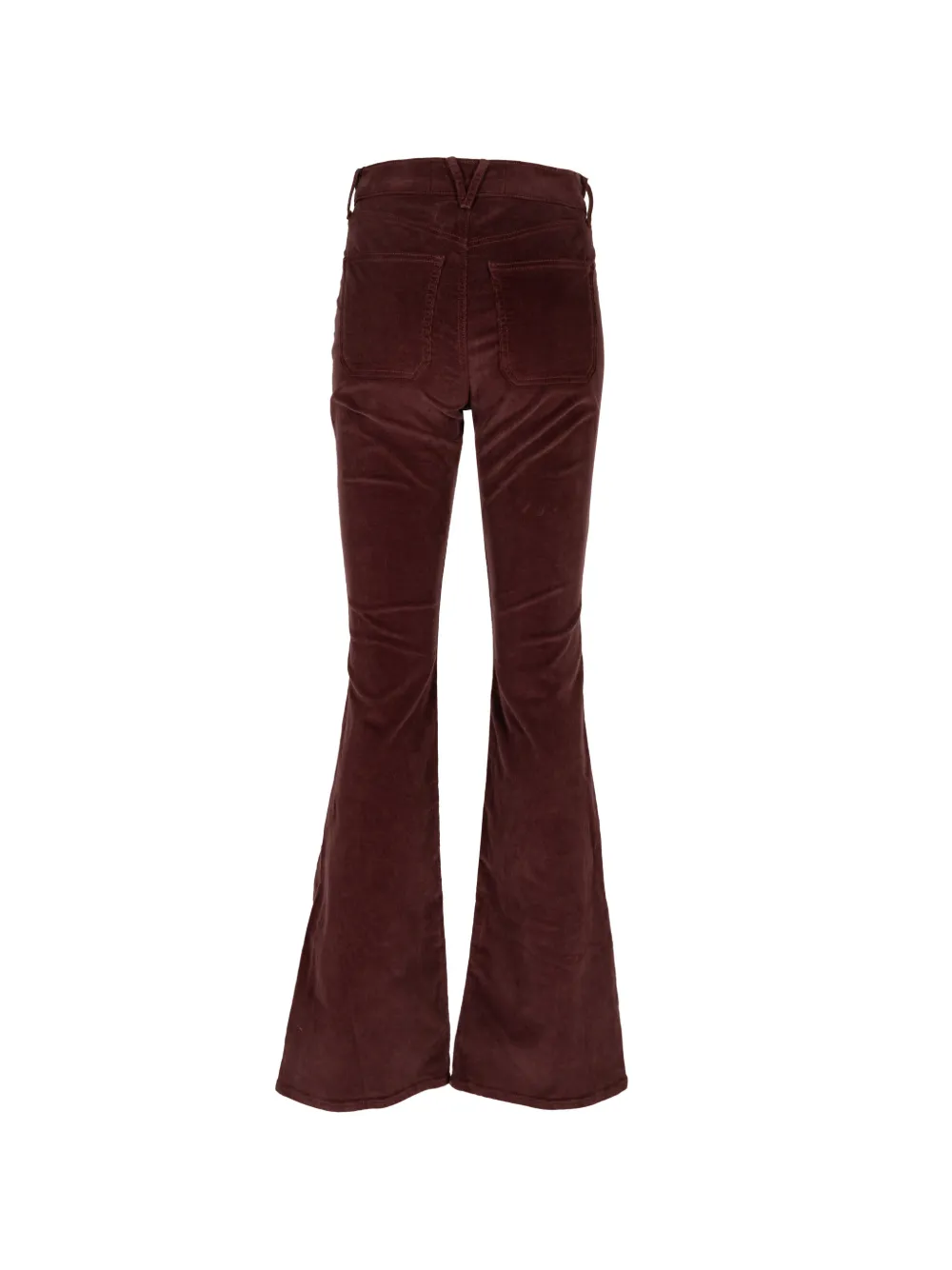 Veronica Beard Beverly ribfluwelen flared broek Rood