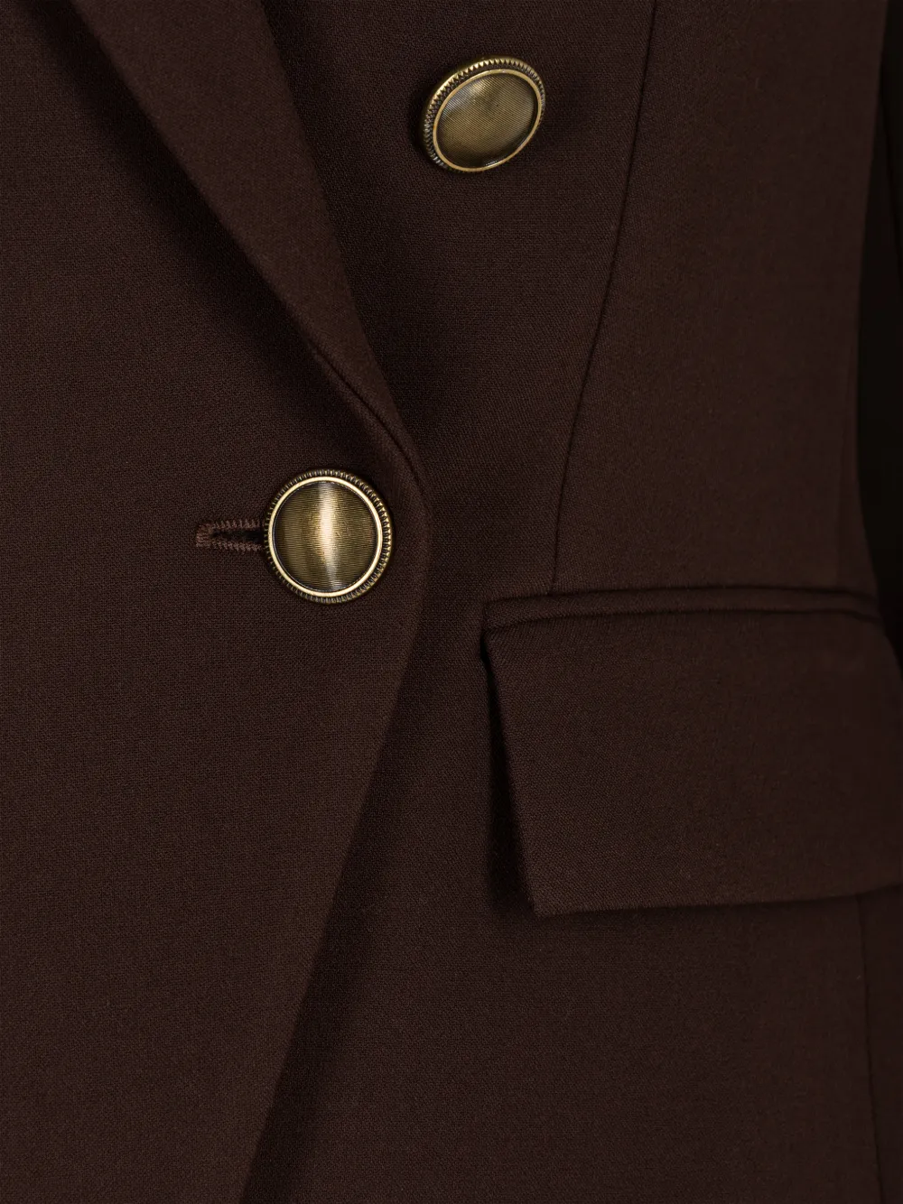 Veronica Beard Miller Dickey blazer met dubbele rij knopen Bruin