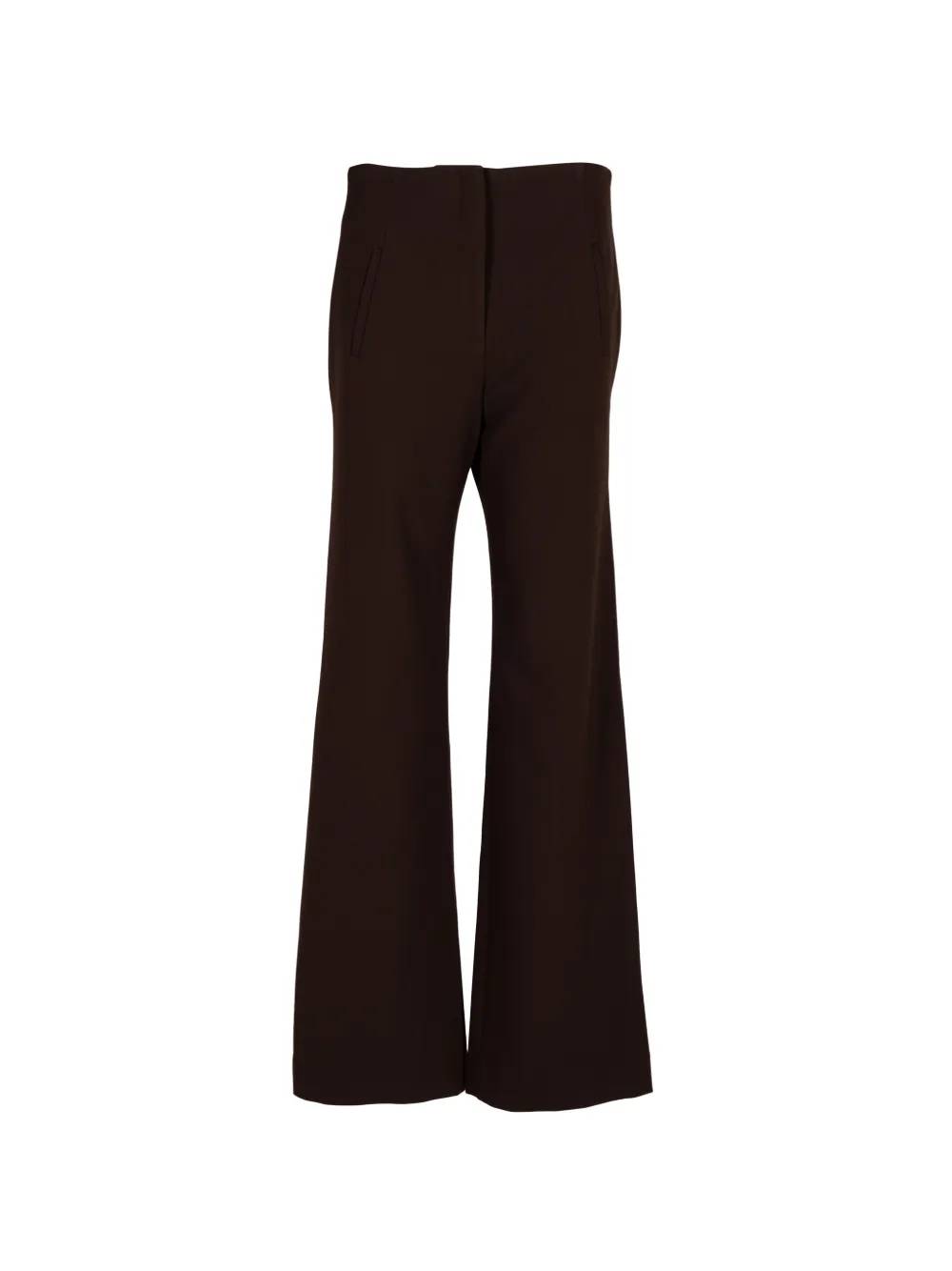 Veronica Beard Carys flared trousers - Braun