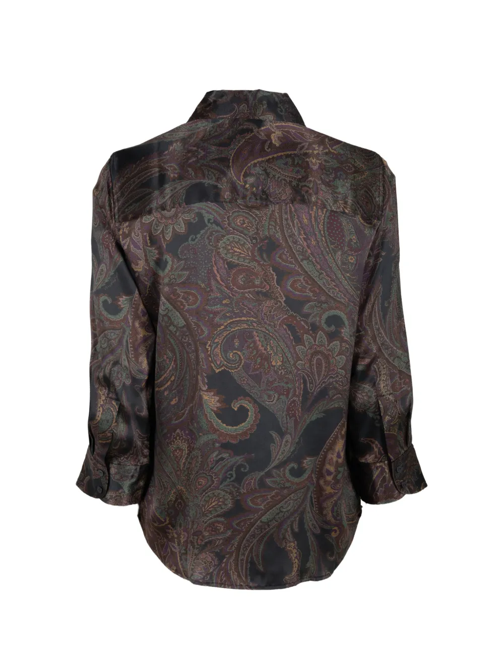 L'Agence Dani blouse met paisley-print Zwart