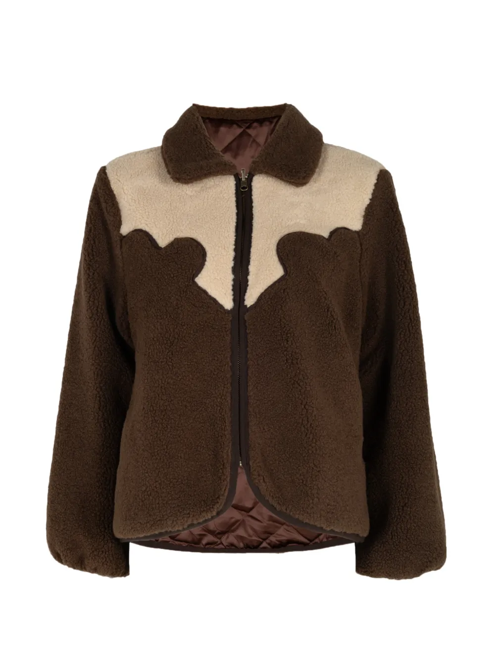 The Great. reversible Western yoke jacket - Marron