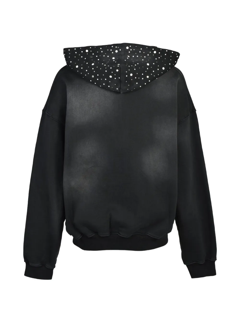 BREATH Hoodie met vervaagd effect verfraaid met stras Zwart