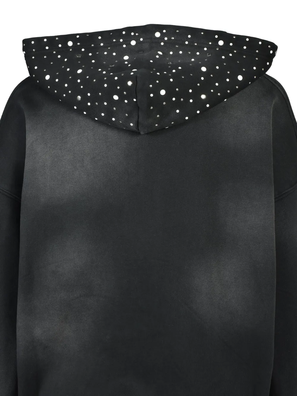 BREATH Hoodie met vervaagd effect verfraaid met stras Zwart