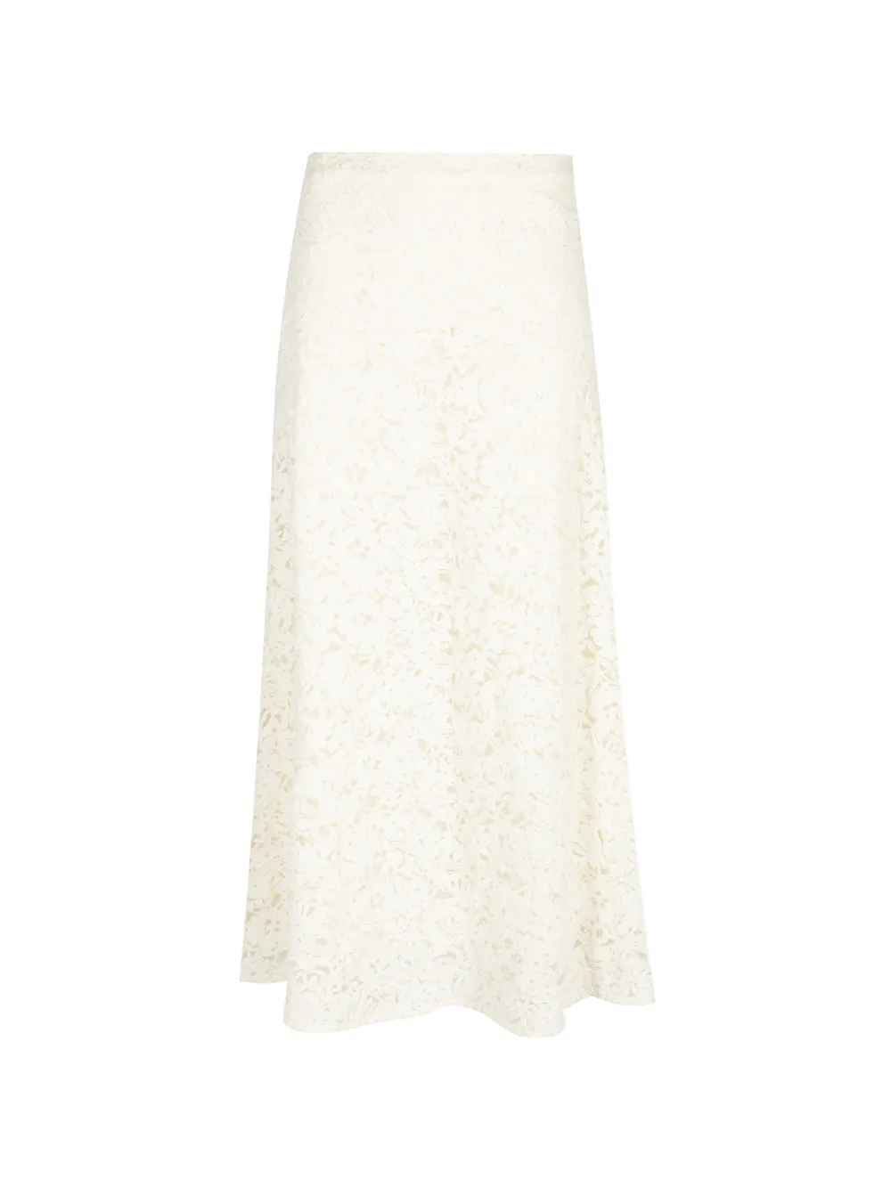 The Great. Relic lace midi skirt - Bianco