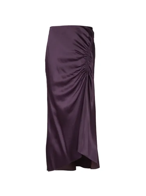 Veronica Beard Felecia ruched MIDI skirt