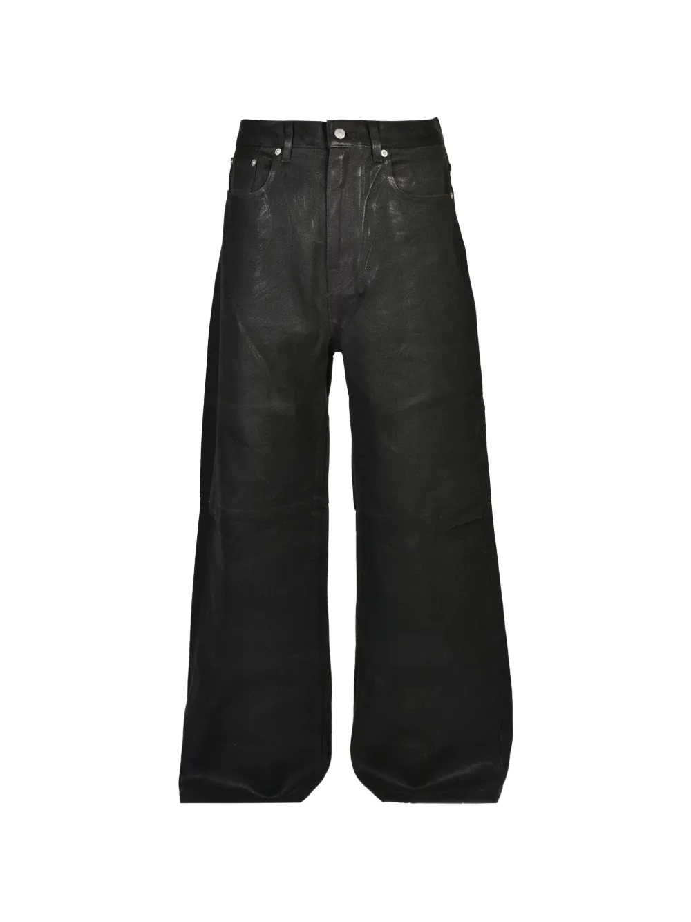 BREATH coated flared-hem jeans - Nero