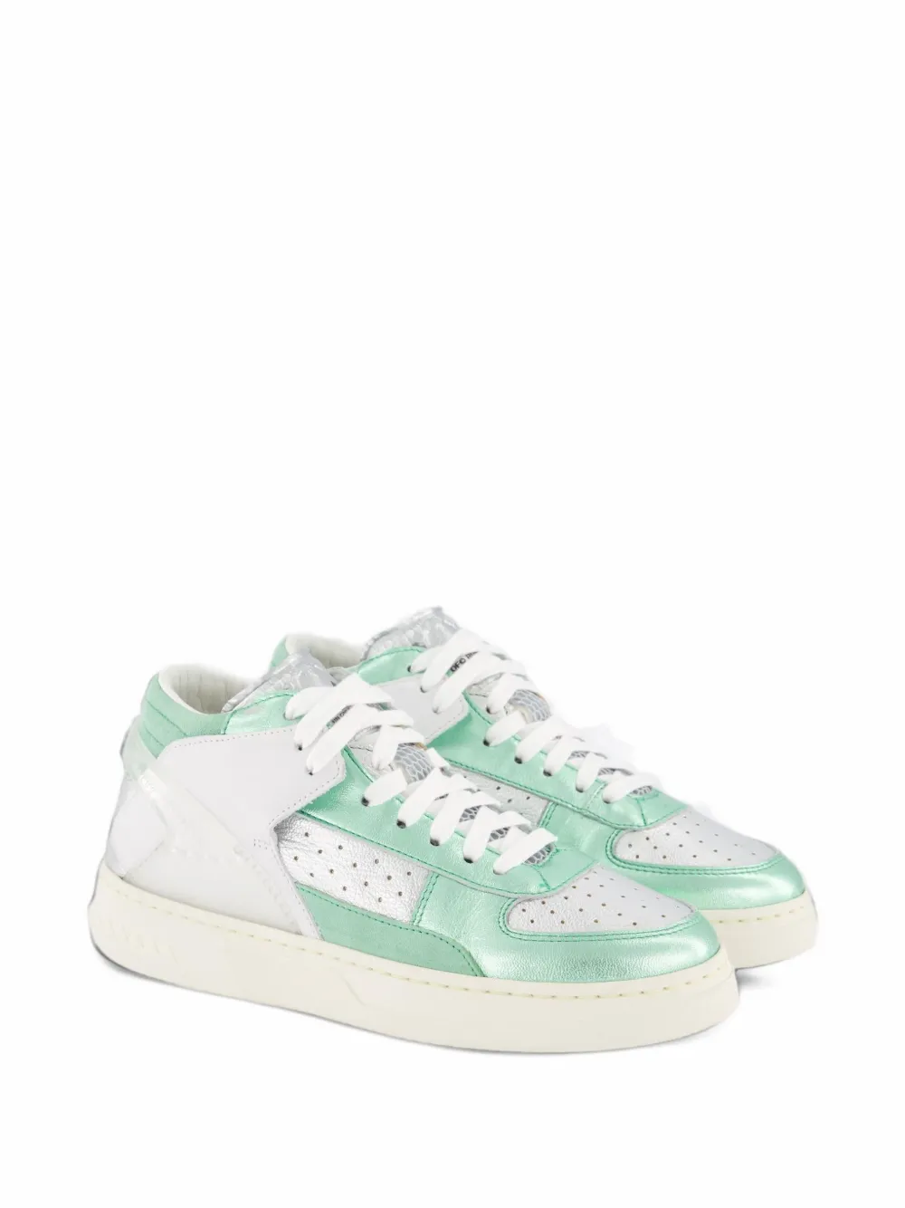 Run Of Mid Metal Sneakers In Green