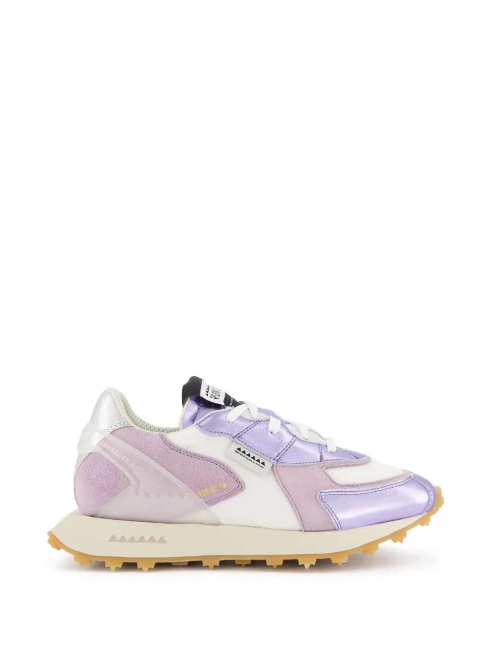 RUN OF metallic panelled sneakers - Violett