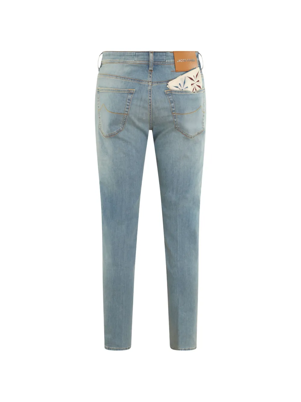 Jacob Cohën Slim-fit jeans met logopatch Blauw