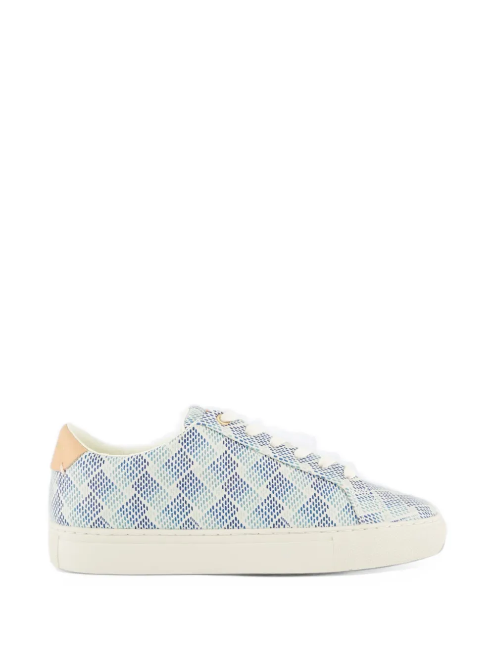 Kurt Geiger London Lane geometric-print sneakers - Bleu