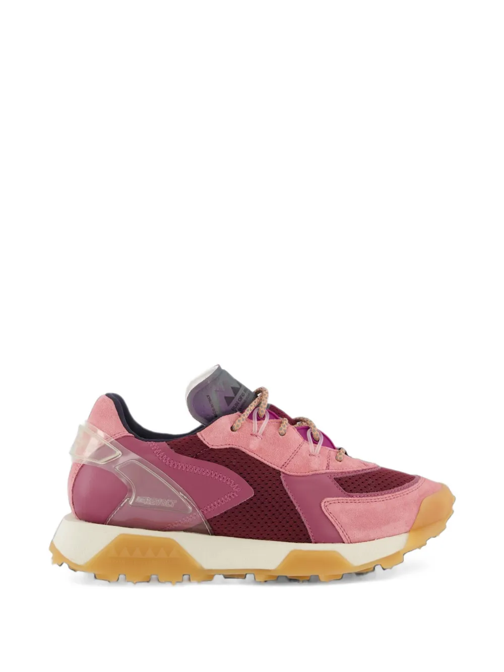 Run Of Revolt Panelled Sneakers In Pink