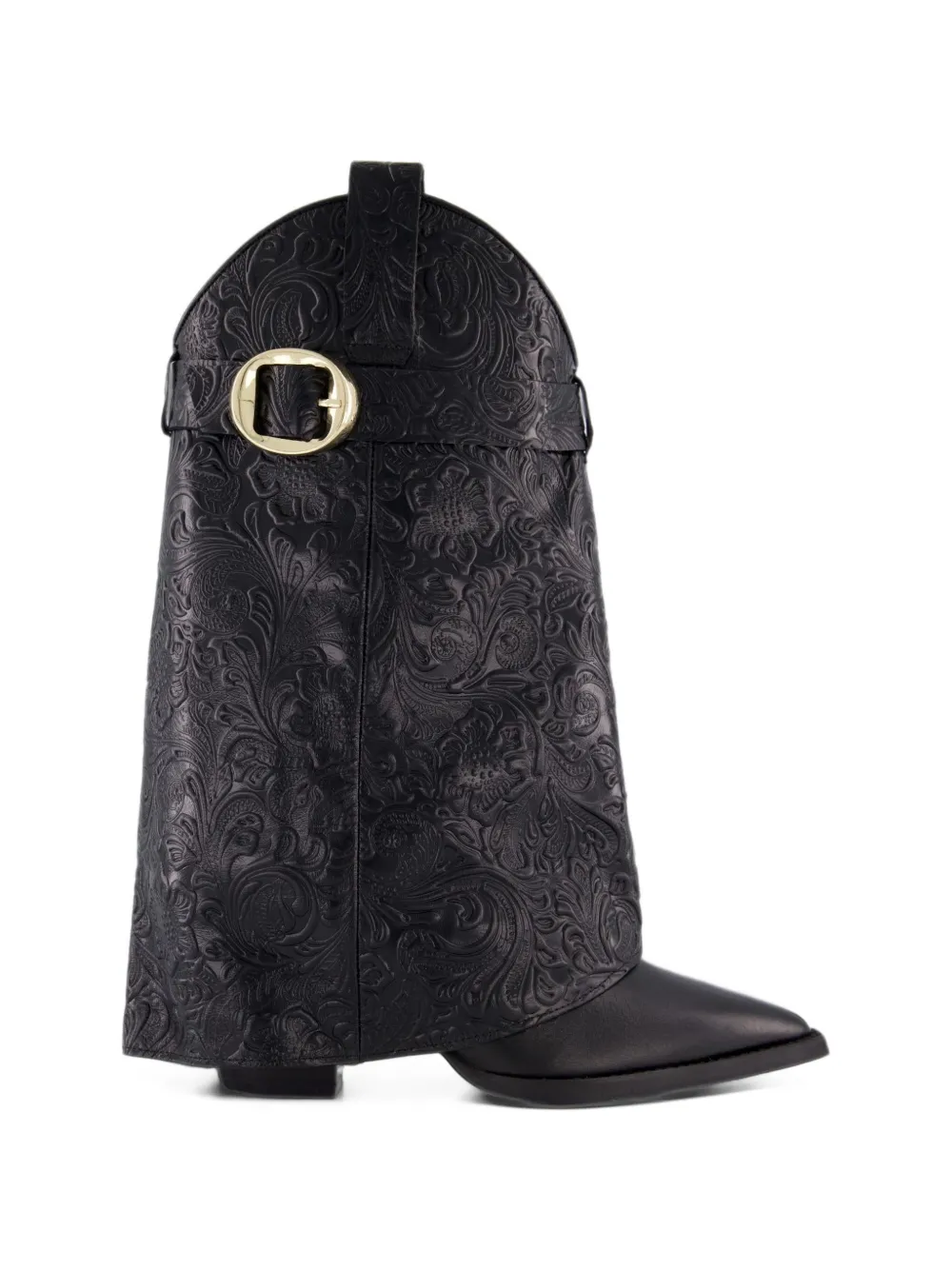 TORAL SHOES TL-Folk floral-embossed boots
