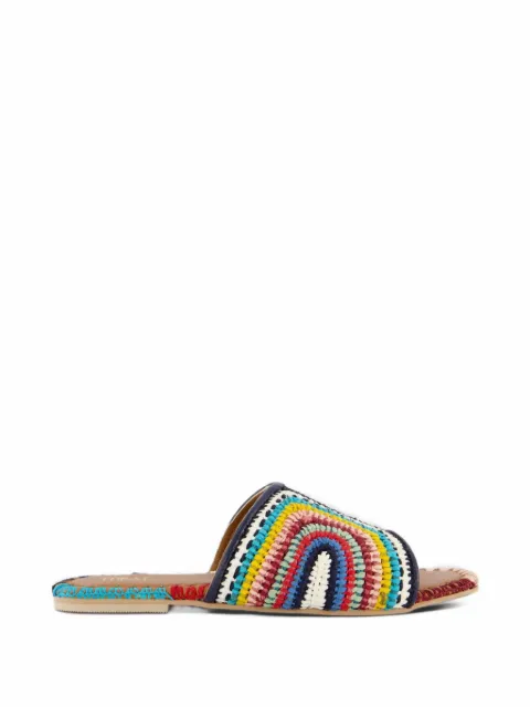 TORAL SHOES Betty crochet-knit slippers