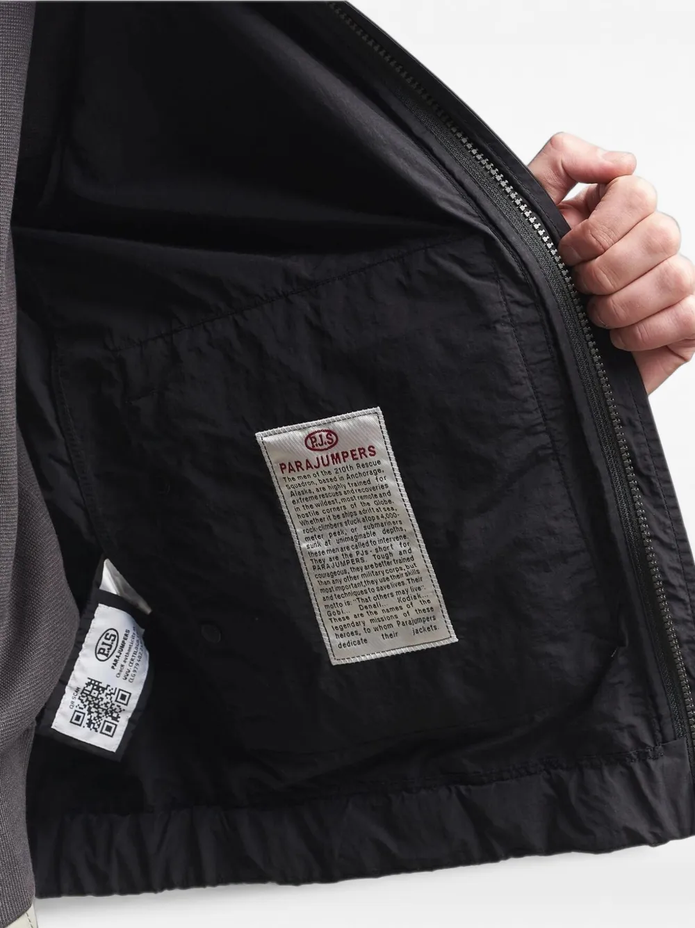 Parajumpers Rube hooded jacket Zwart