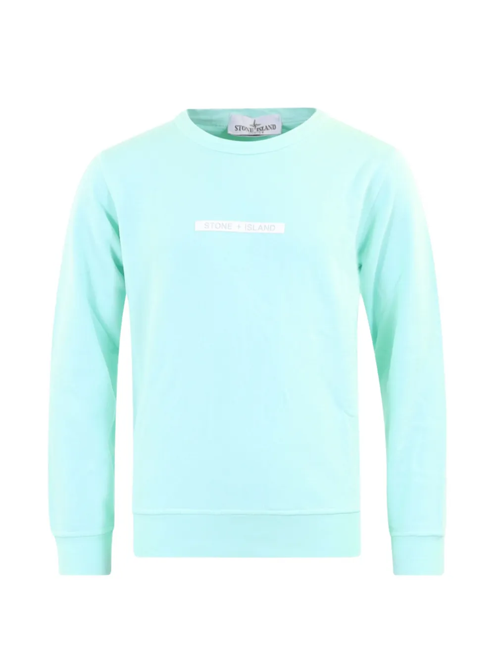 Stone Island Junior Sweater met logoprint Groen