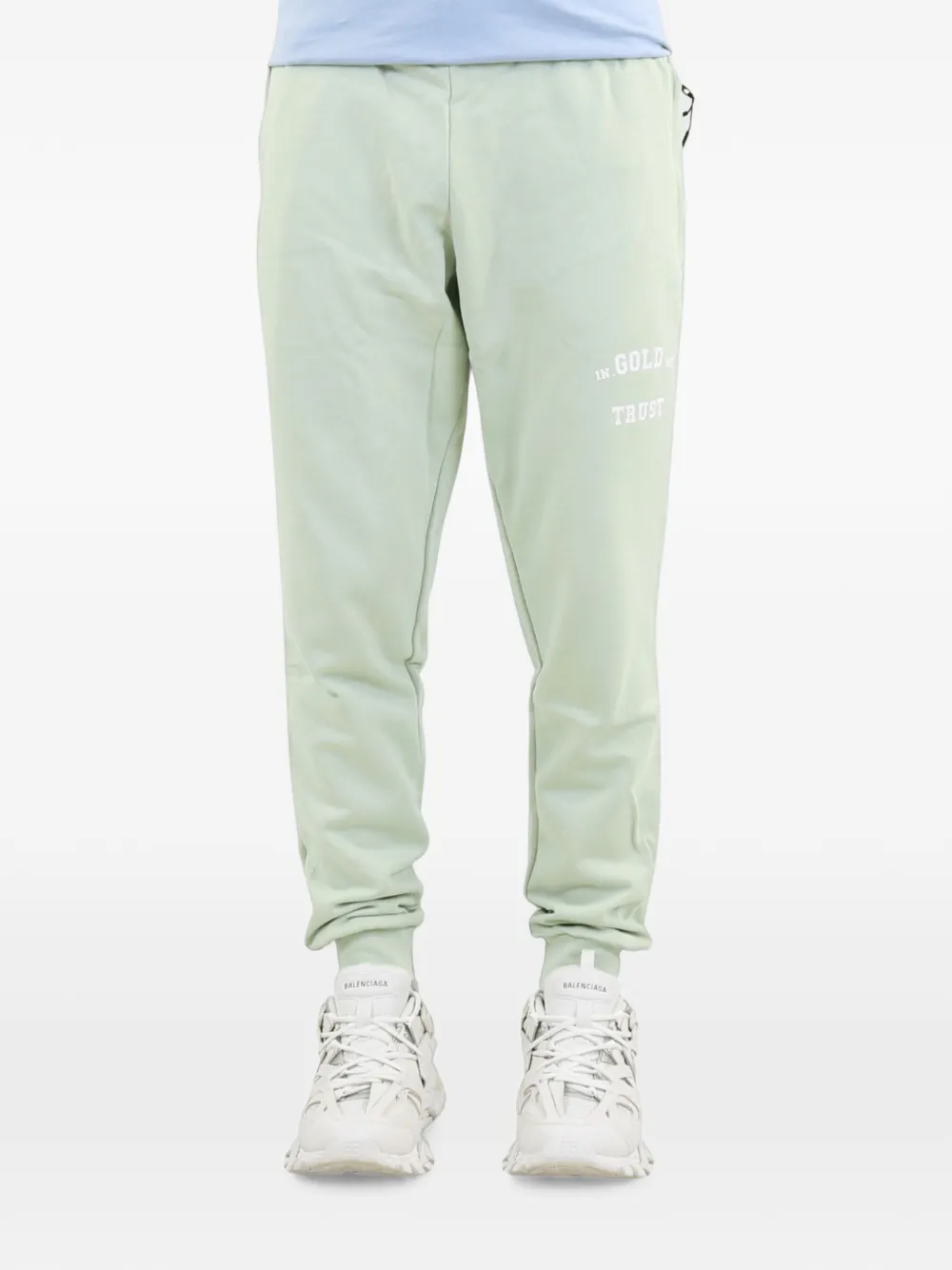 In Gold We Trust logo-print track pants