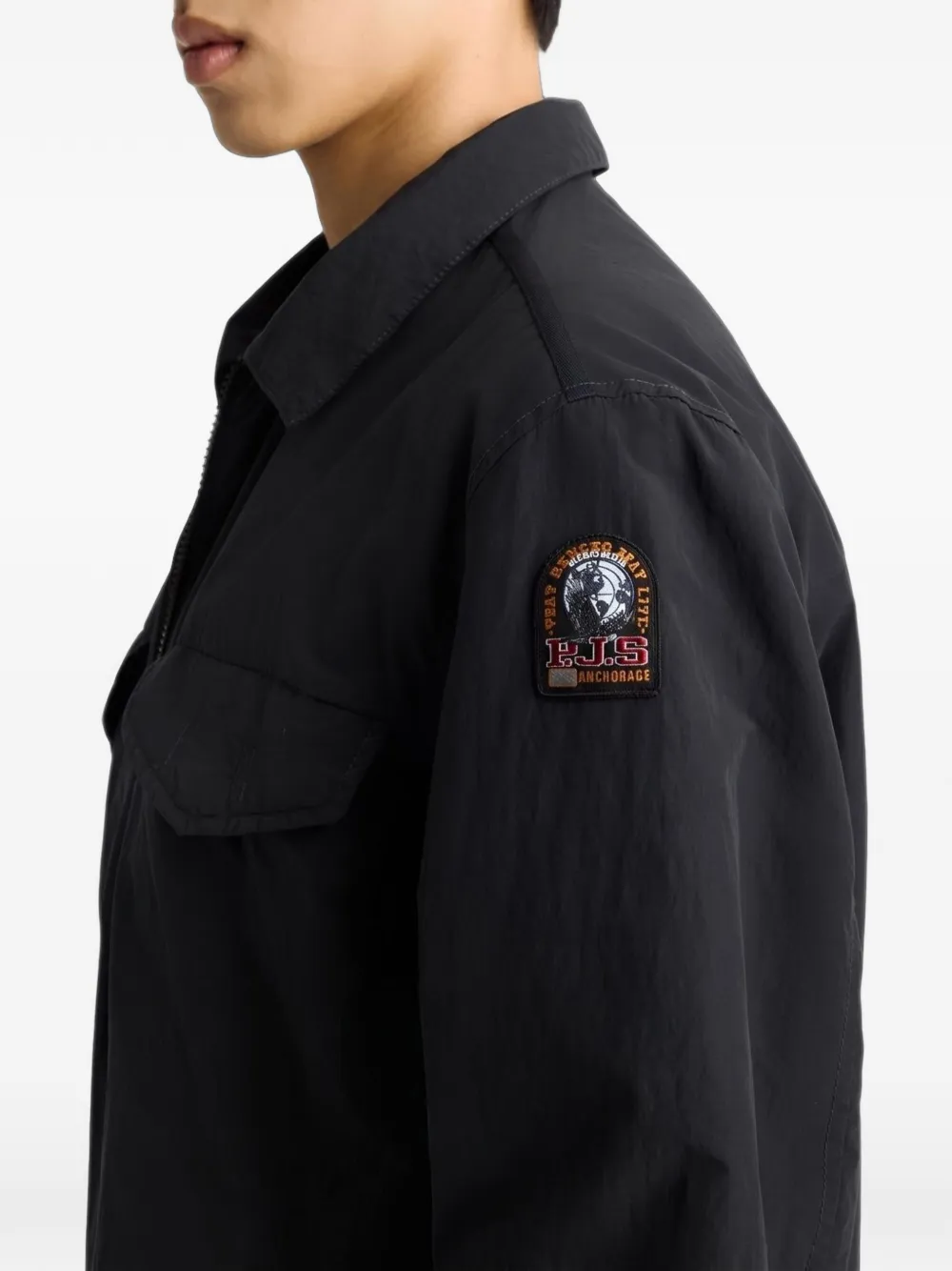 Parajumpers Evander shirtjack met ritssluiting Zwart