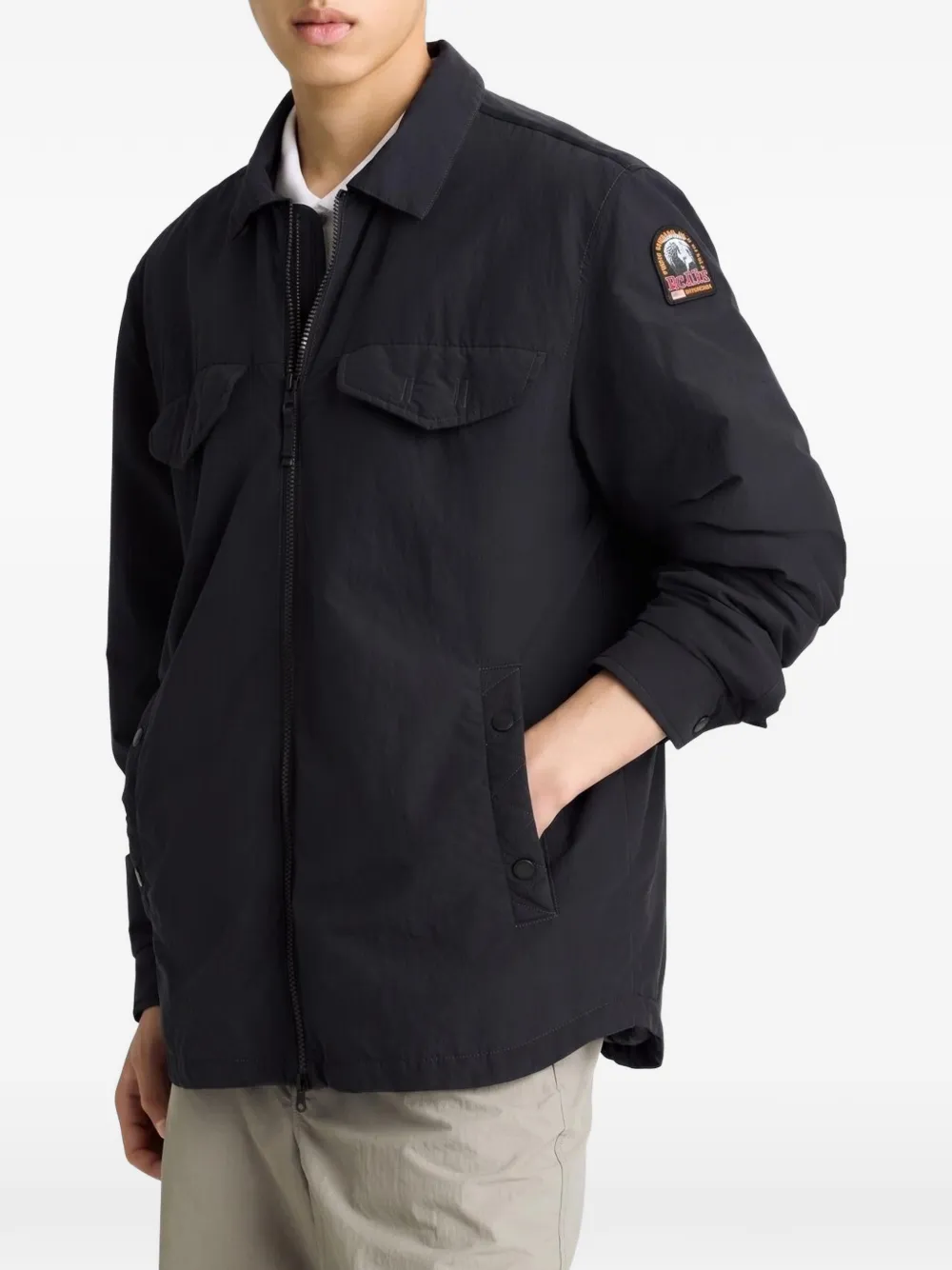 Parajumpers Evander shirtjack met ritssluiting Zwart