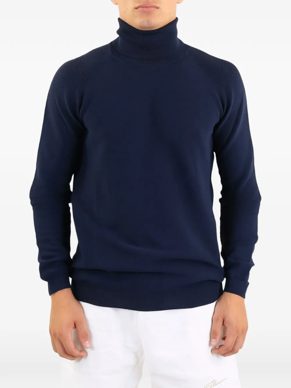 Alphatauri Roll-neck Sweater In Blue
