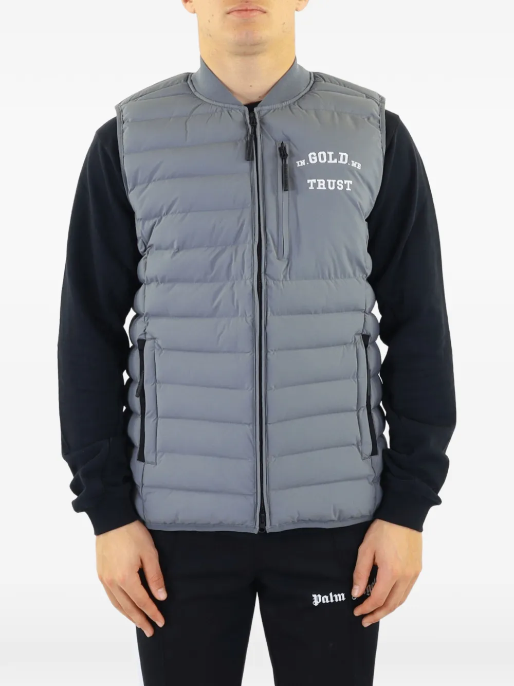 In Gold We Trust The Glory quilted gilet