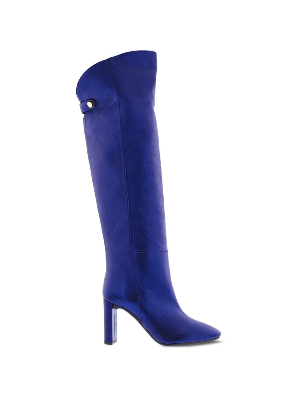 Paris Punk metallic leather boots - Blau