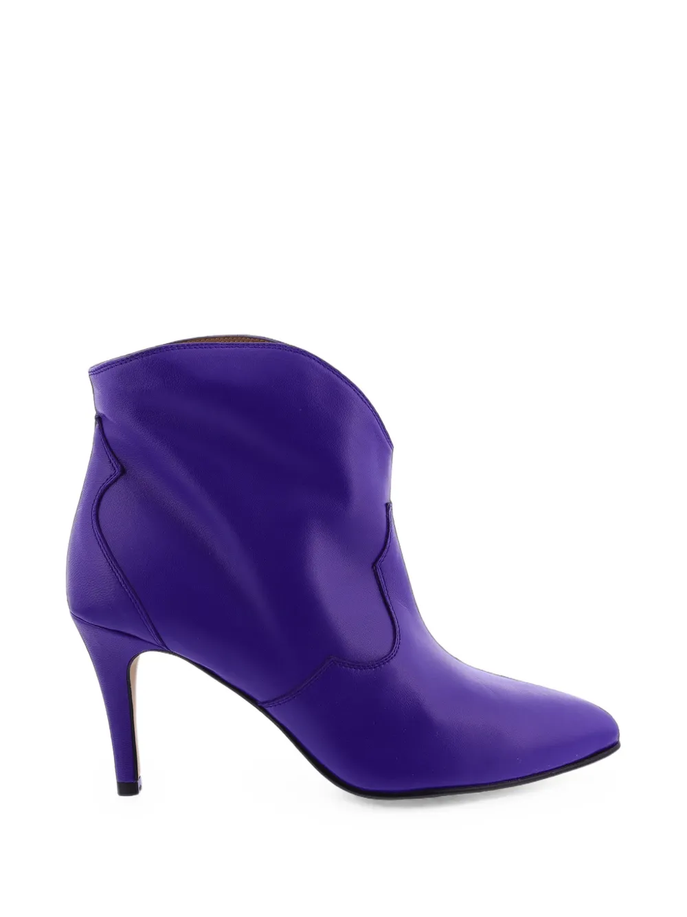 TORAL SHOES Selene leather ankle boots - Violet