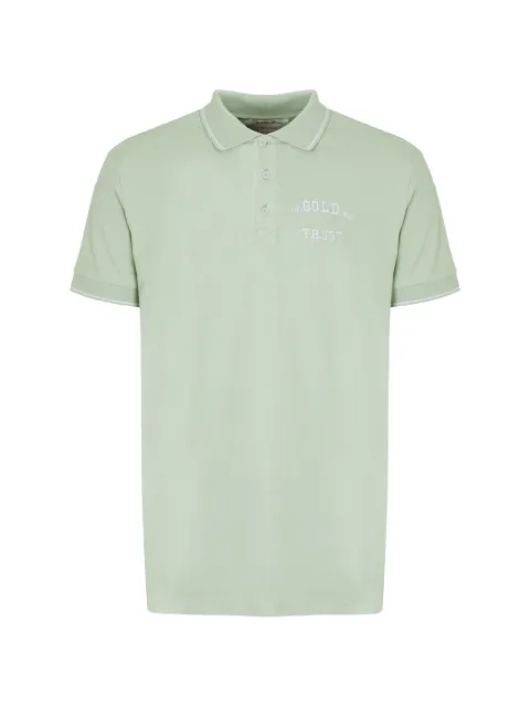 In Gold We Trust Boris logo-embroidered polo shirt