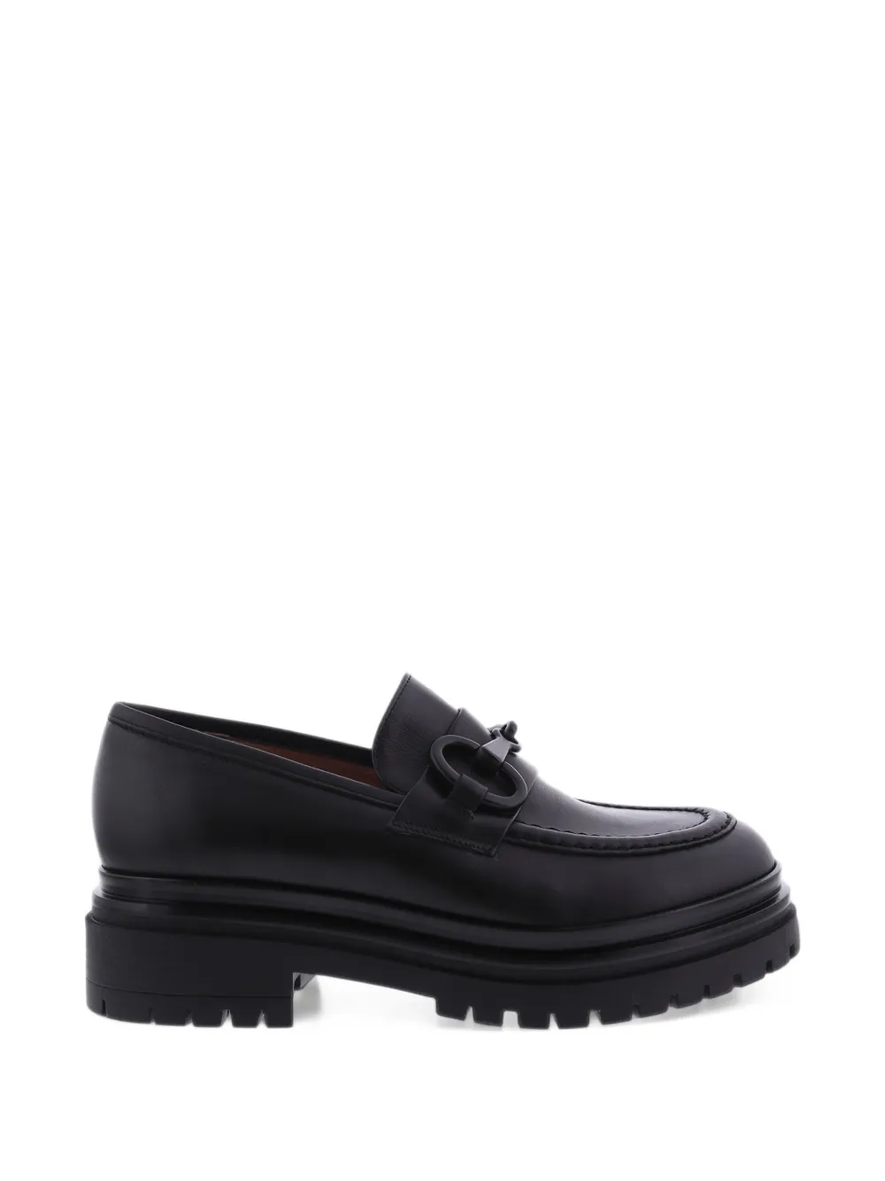 Paris Punk chunky leather loafers - Nero
