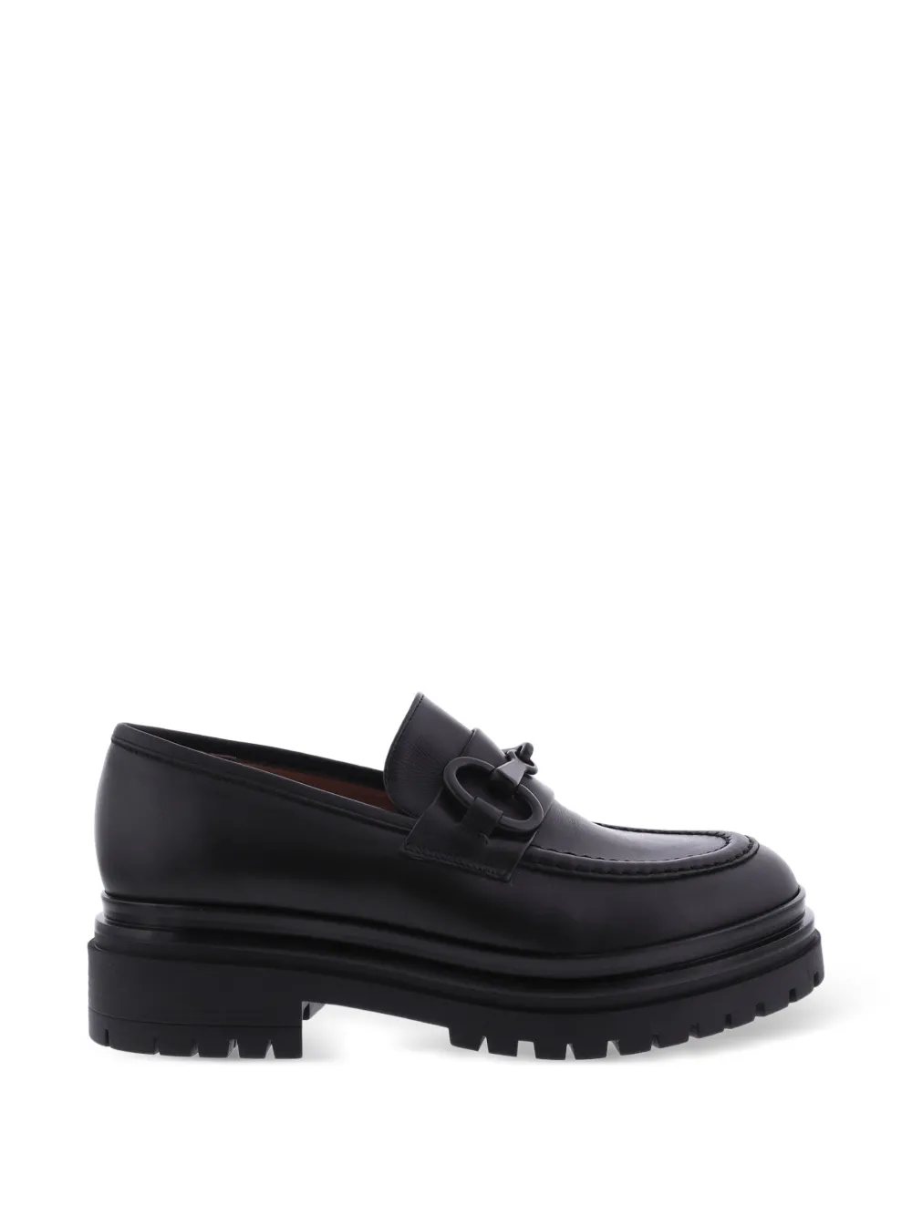 Paris Punk chunky leather loafers - Nero