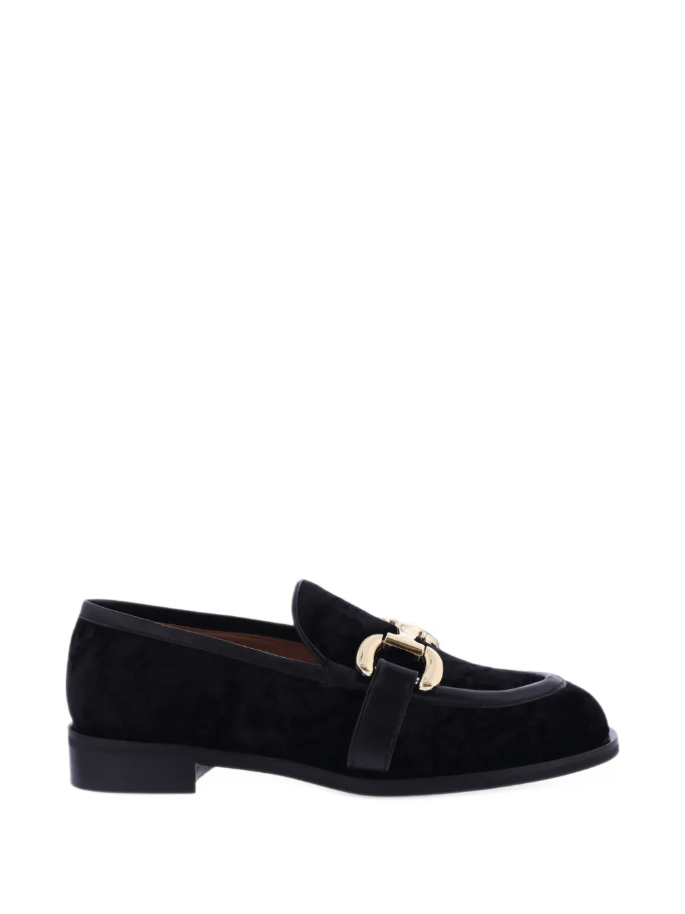 Paris Punk velvet horsebit loafers - Nero