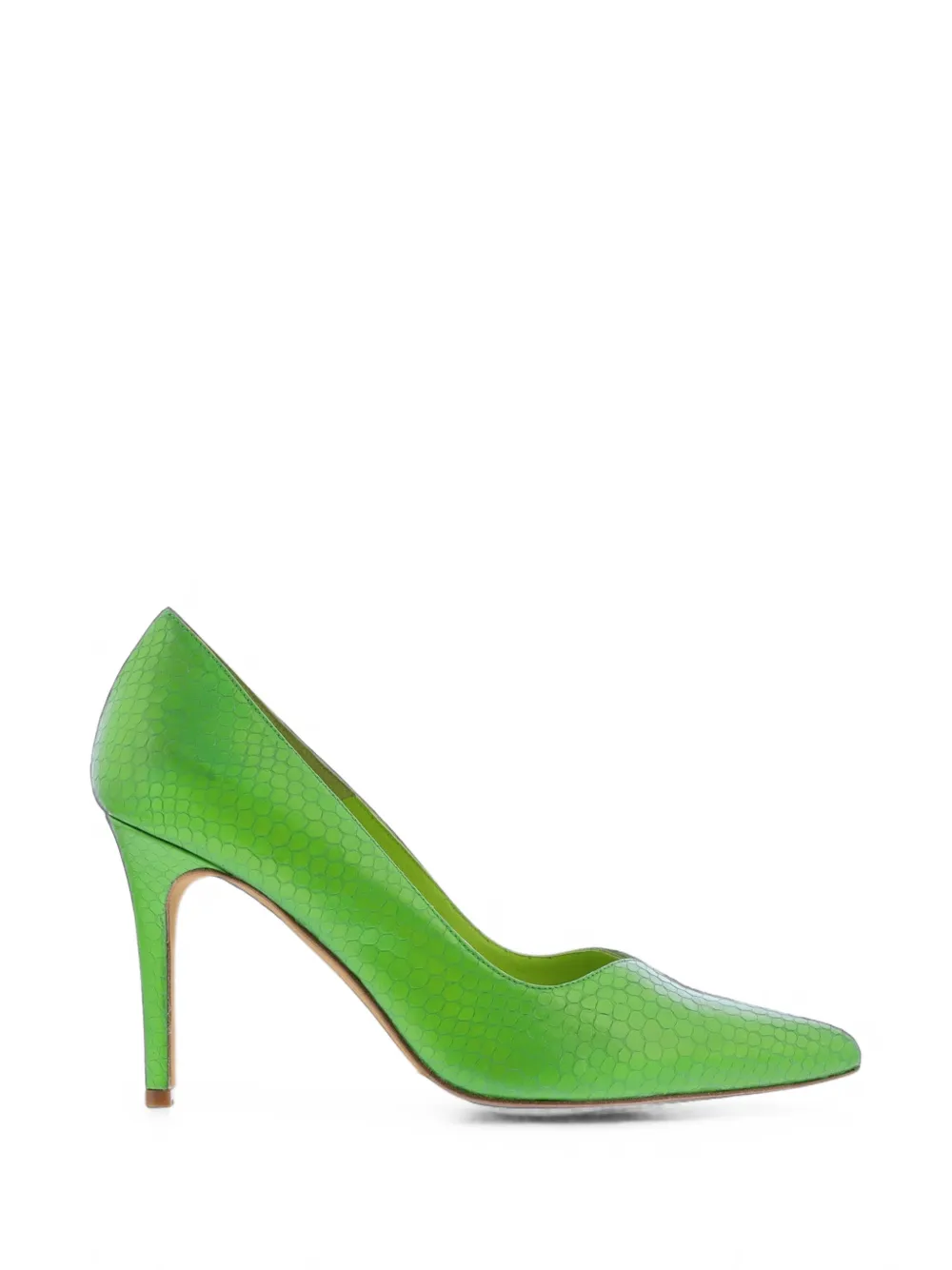 TORAL SHOES Monaco snakeskin-effect pointed-toe heeled pumps
