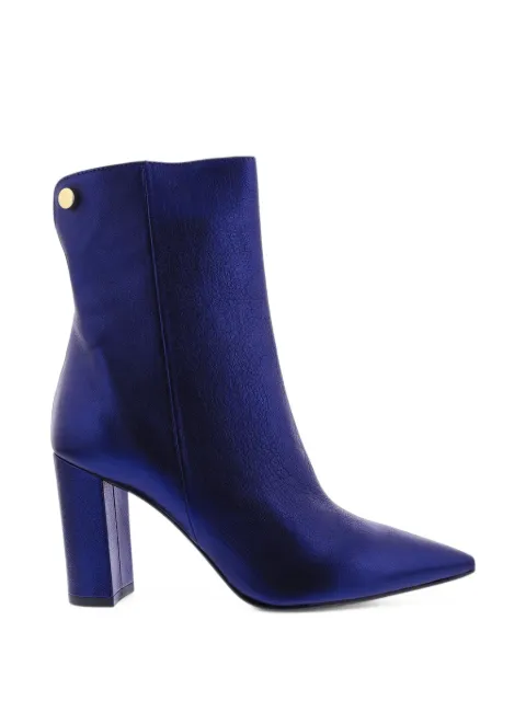 Paris Punk metallic pointed-toe ankle boots