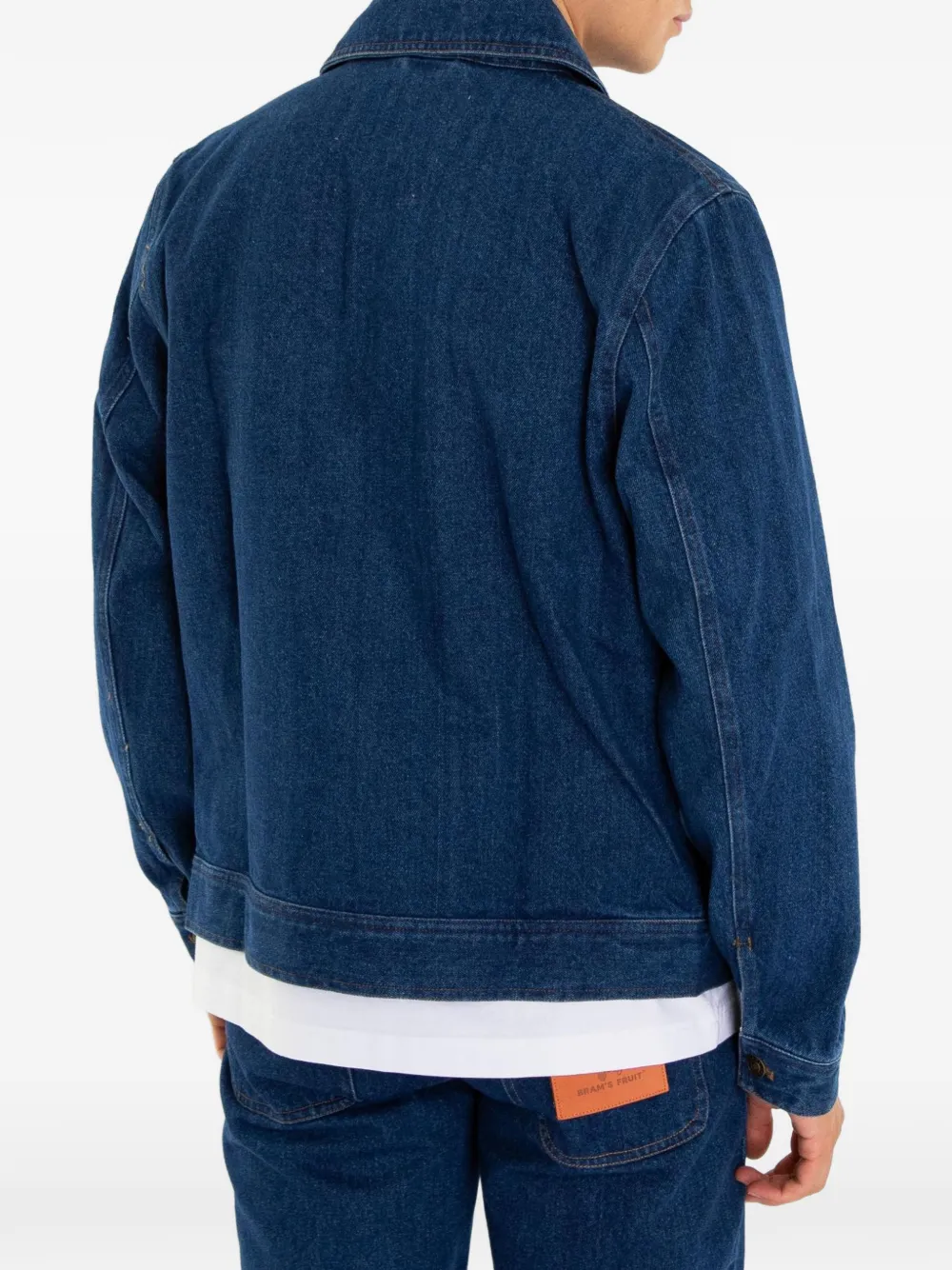 Bram s Fruit Denim jack Blauw