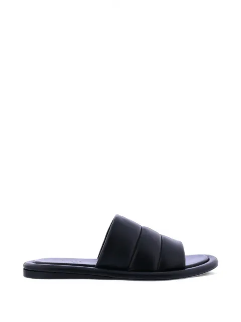 TORAL SHOES padded leather slides