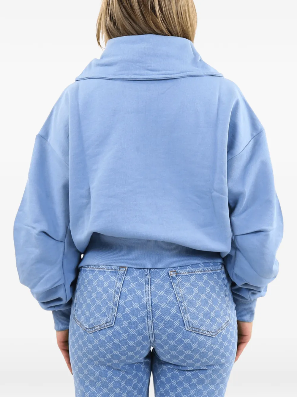 Daily Paper Melza half-zip sweatshirt Blauw