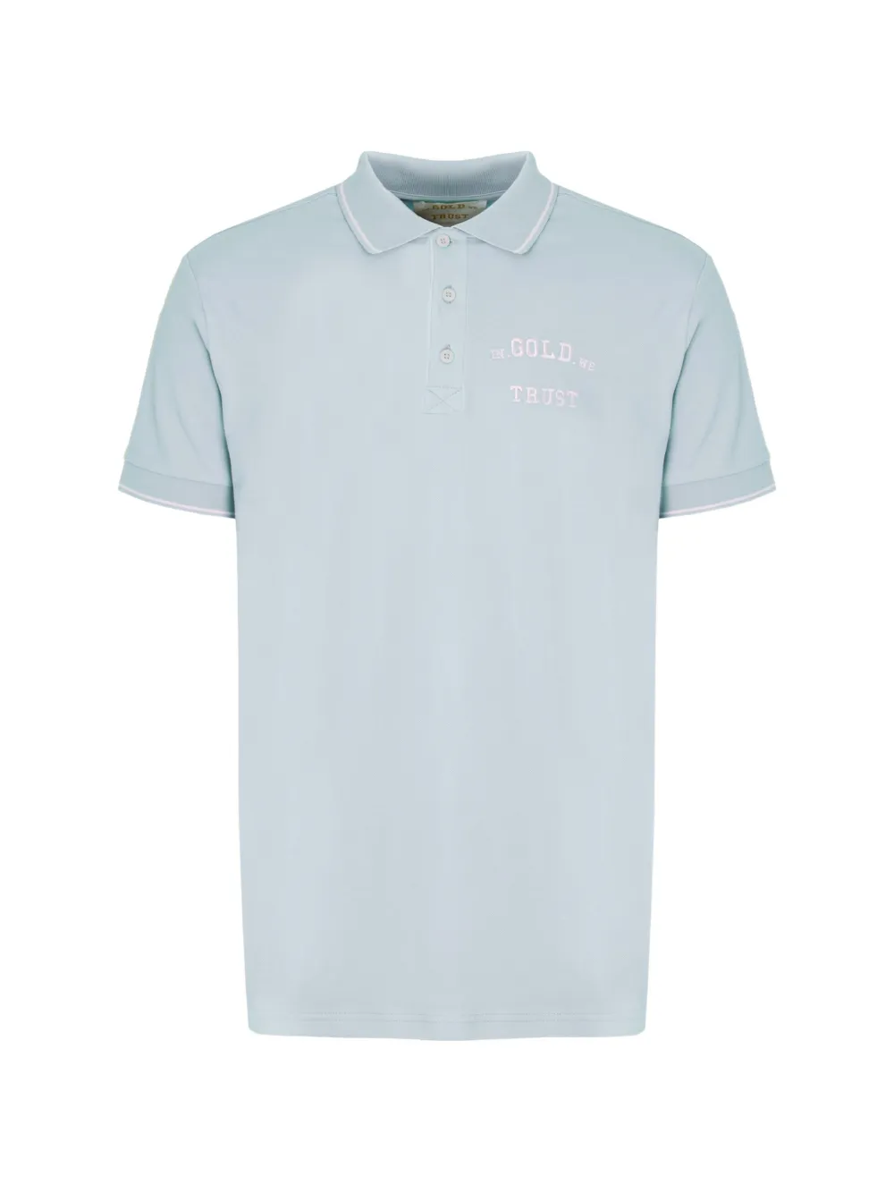 In Gold We Trust Boris logo-embroidered polo shirt