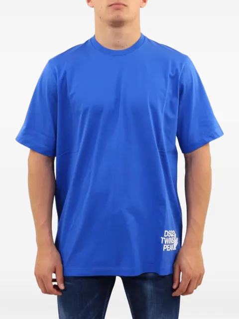 DSQUARED2 playera de algodón con logo estampado