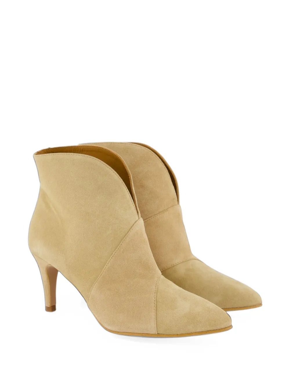 TORAL SHOES suede pointed-toe ankle boots - Tons neutres