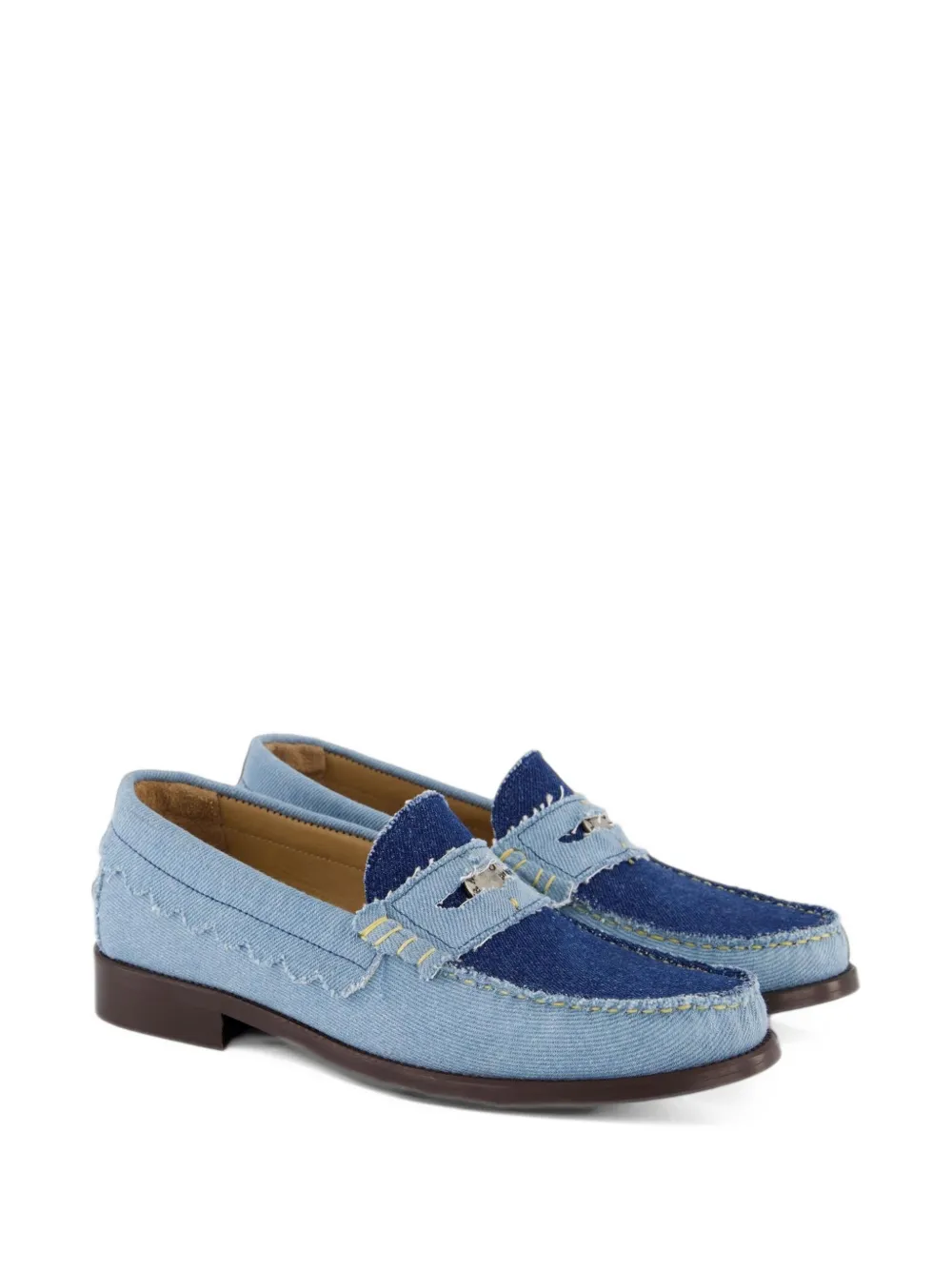 TORAL SHOES Coin denim loafers - Blu
