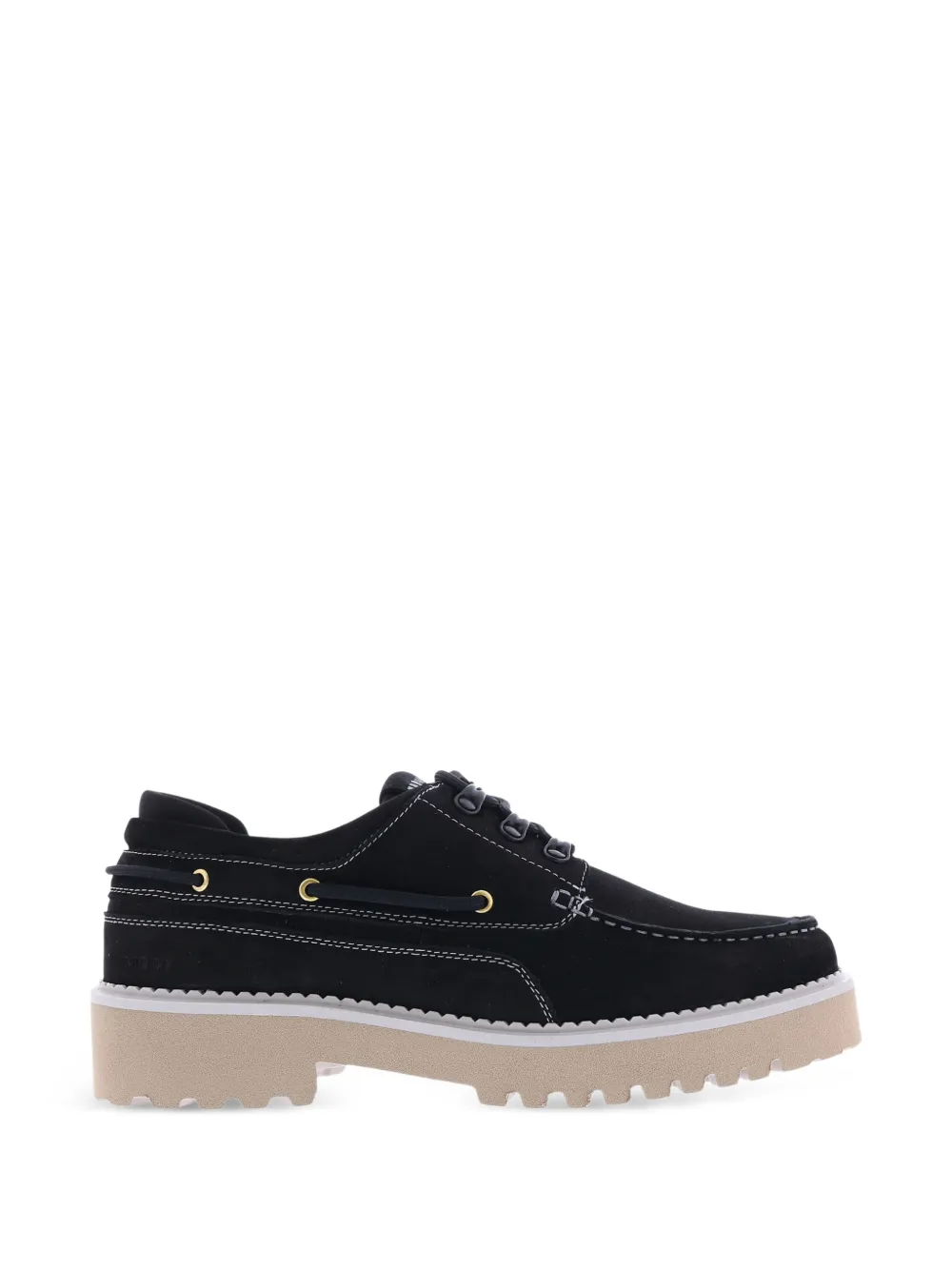 Nubikk Logan Yacht lace-up boat shoes - Schwarz