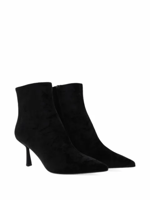 Paris Punk velvet ankle boots
