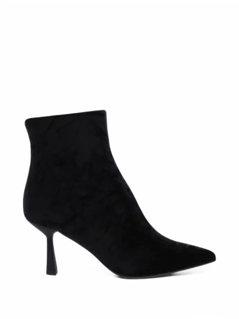 Paris Punk velvet ankle boots