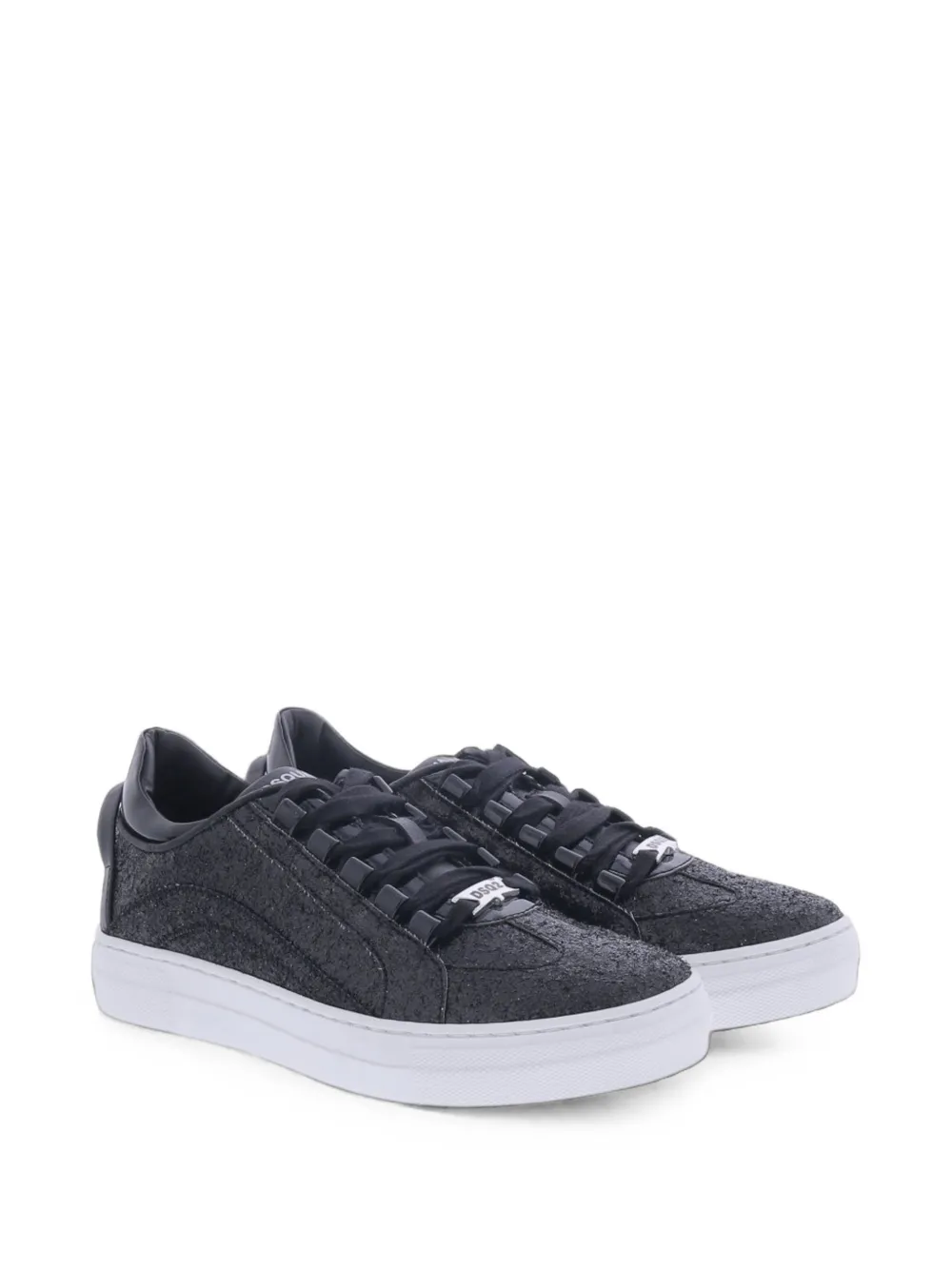DSQUARED2 KIDS 551 glitter-effect sneakers - Noir